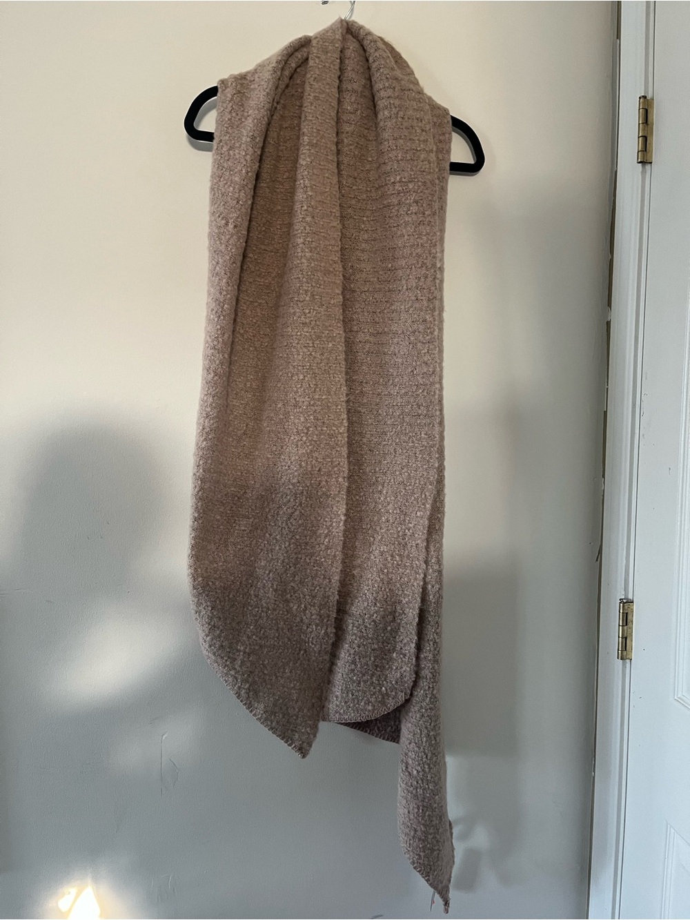 NWT Torrid Taupe Tan Boucle Knit Blanket Scarf One Size Cozy Neutral Earthy